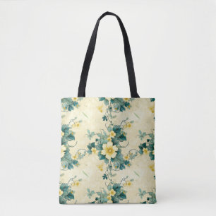 Bolso De Tela Patrón floral vintage (4)
