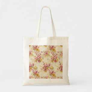 Bolso De Tela Patrón floral vintage en acuarela