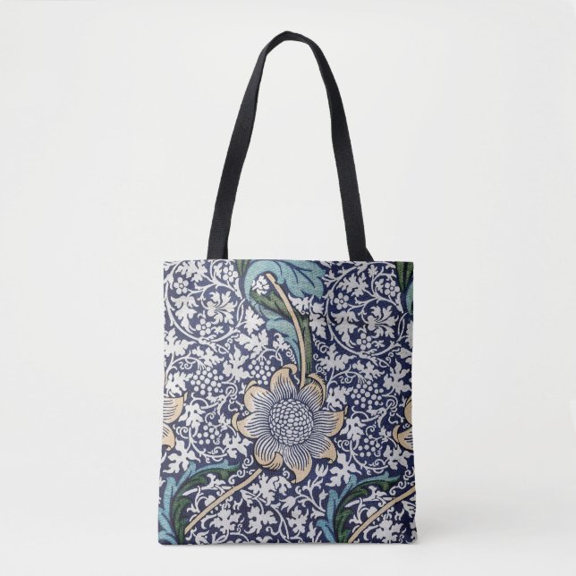 Bolso De Tela Patrón floral - William Morris (Anverso)