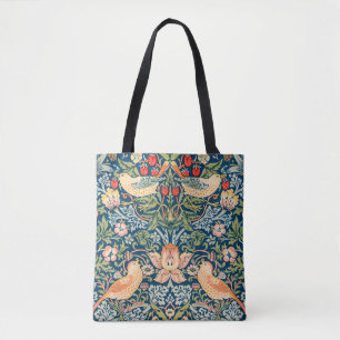 Bolso De Tela Patrón floral William Morris Strawberry Thief