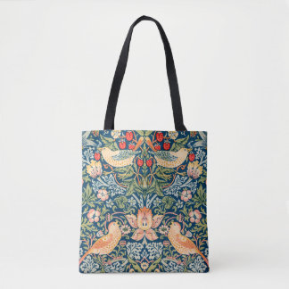 Bolso De Tela Patrón floral William Morris Strawberry Thief