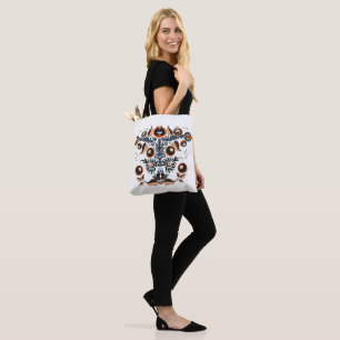 Bolso De Tela Patrón Folclórico Boho