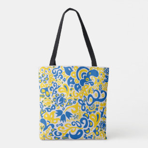 Bolso De Tela Patrón folclórico con los colores de la bandera uc