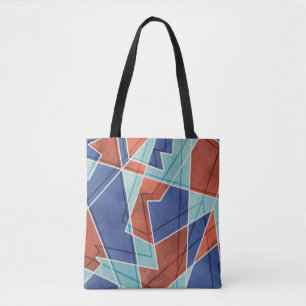 Bolso De Tela Patrón geométrico