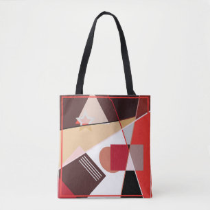 Bolso De Tela Patrón geométrico abstracto, chal de cicatrices de