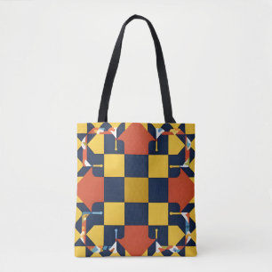 Bolso De Tela Patrón geométrico abstracto con flechas