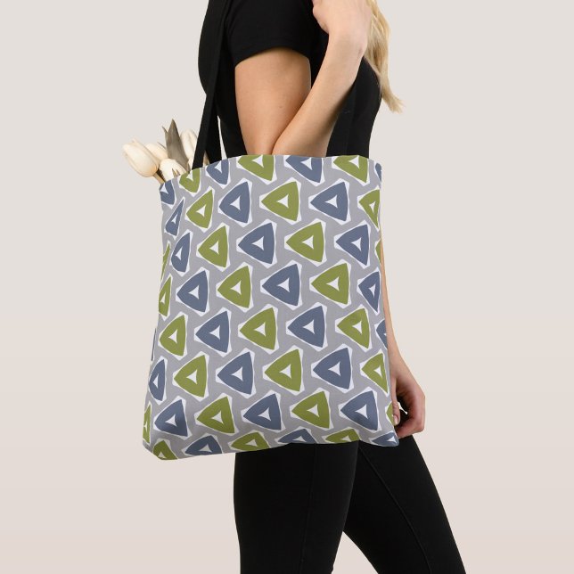 Bolso De Tela Patrón geométrico boho silenciado (Subido por el creador)