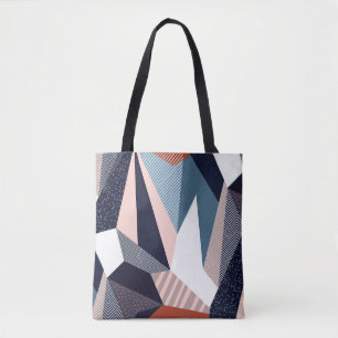 Bolso De Tela Patrón geométrico creativo con diferentes formas a