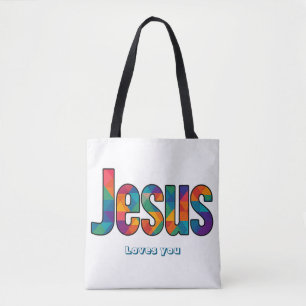 Bolso De Tela patrón geométrico de Jesús