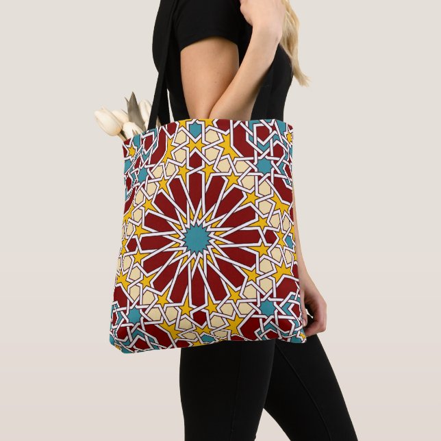 Bolso De Tela Patrón geométrico islámico (Detalle)