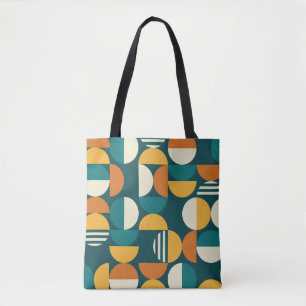 Bolso De Tela Patrón geométrico moderno sin soldadura de mediado