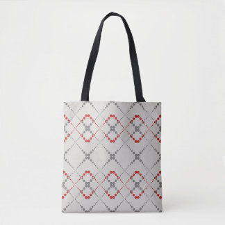 Bolso De Tela Patrón geométrico retro dotteg zig zag