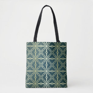 Bolso De Tela Patrón geométrico sin fisuras Art-deco. Vinta