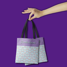 Bolso De Tela Patrón geométrico sin fisuras de Chevron en mosaic