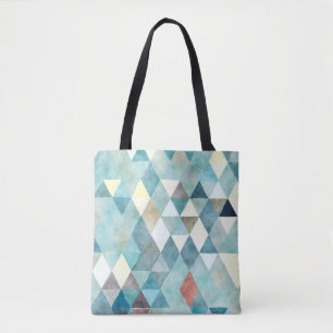 Bolso De Tela Patrón geométrico/triángulos de pixDezines Boho