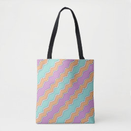 Bolso De Tela Patrón geométrico ZigZag