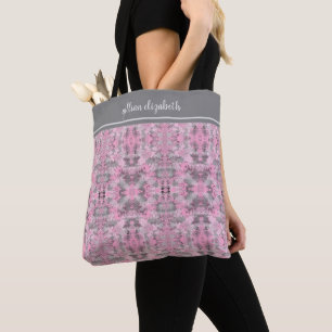 Bolso De Tela Patrón gris de moda monogramado