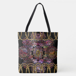 Bolso De Tela Patrón Guay Girly Baroque Suprine
