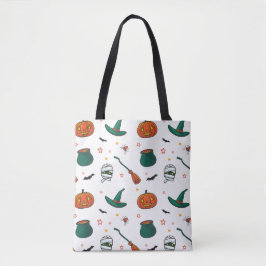 Bolso De Tela Patrón Halloween 12 Totebag