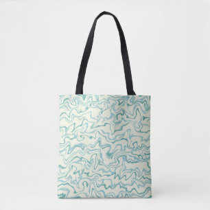 Bolso De Tela Patrón Hippie 70 de Boho de Bañón líquido de mármo