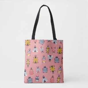 Bolso De Tela Patrón infantil sin problemas con insectos y escar