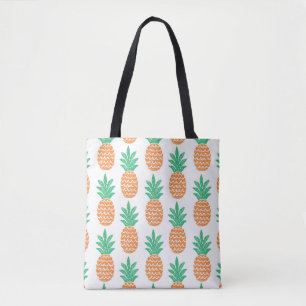 Bolso De Tela patrón ininterrumpido de piña divertida