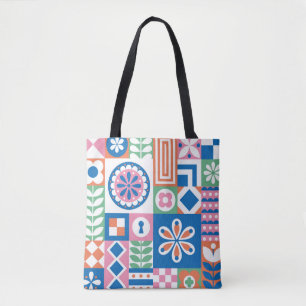 Bolso De Tela Patrón ininterrumpido del boho étnico. Impresió
