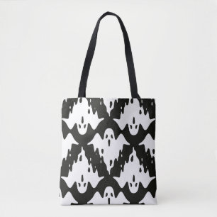 Bolso De Tela Patrón ininterrumpido fantasma Halloween espeluzna