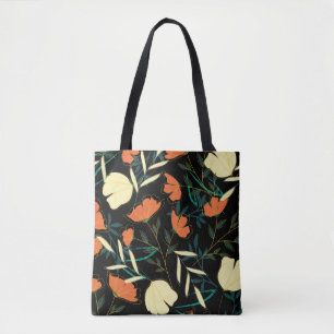 Bolso De Tela Patrón ininterrumpido original con pulga tropical