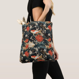 Bolso De Tela Patrón japonés de pescado sin mar