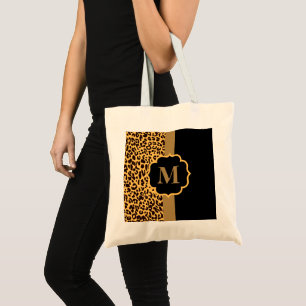 Bolso De Tela Patrón Leopard