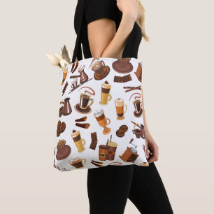 Bolso De Tela Patrón moderno de amante del café