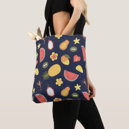 Bolso De Tela Patrón moderno de moda piña manzanas fruta sandía