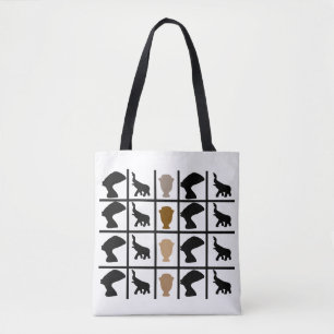 Bolso De Tela Patrón moderno de símbolos y motivos africanos