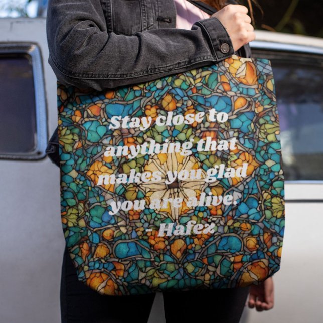 Bolso De Tela Patrón Mosaico personalizado Nowruz Regalo de Año  (Custom Mosaic Pattern Nowruz Iranian New Year Gift)