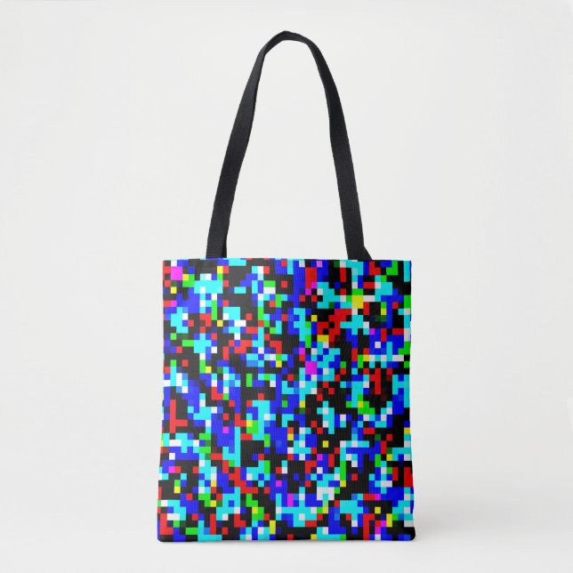 Bolso De Tela Patrón multicolor (Anverso)