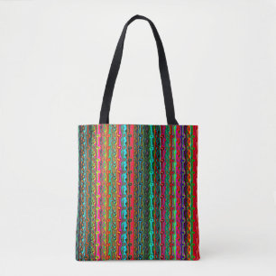 Bolso De Tela Patrón multicolor