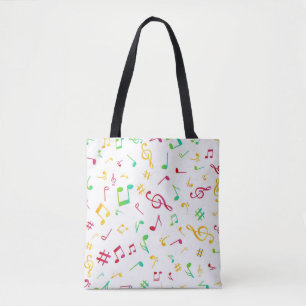 Bolso De Tela Patrón musical