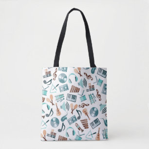 Bolso De Tela Patrón musical