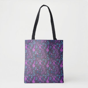 Bolso De Tela Patrón musical