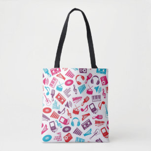 Bolso De Tela Patrón musical