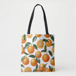 Bolso De Tela Patrón naranja