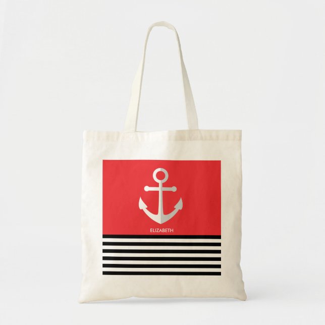 Bolso De Tela Patrón náutico (Frente)