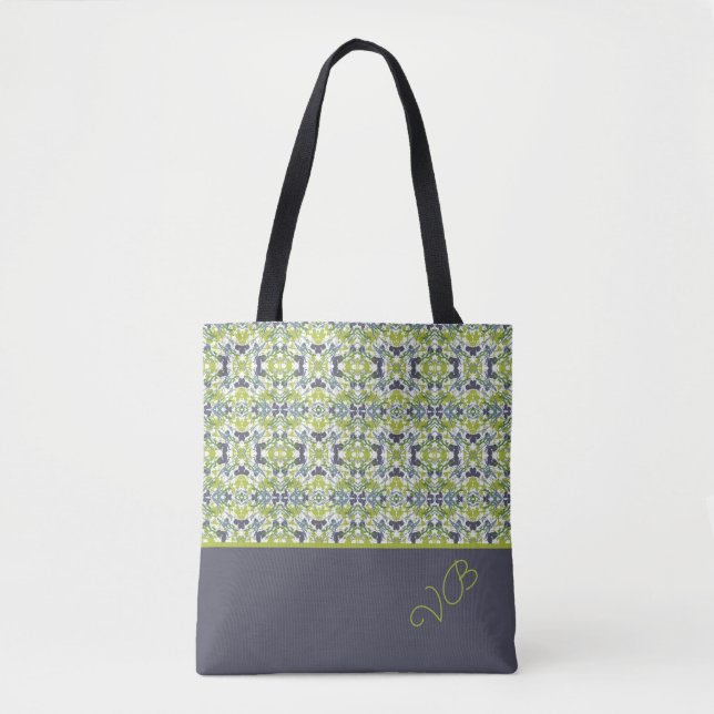 Bolso De Tela Patrón negrita monogramado (Anverso)