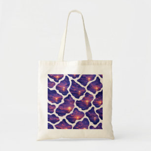 Bolso De Tela Patrón Oceánico de Puesta de Sol Celestial
