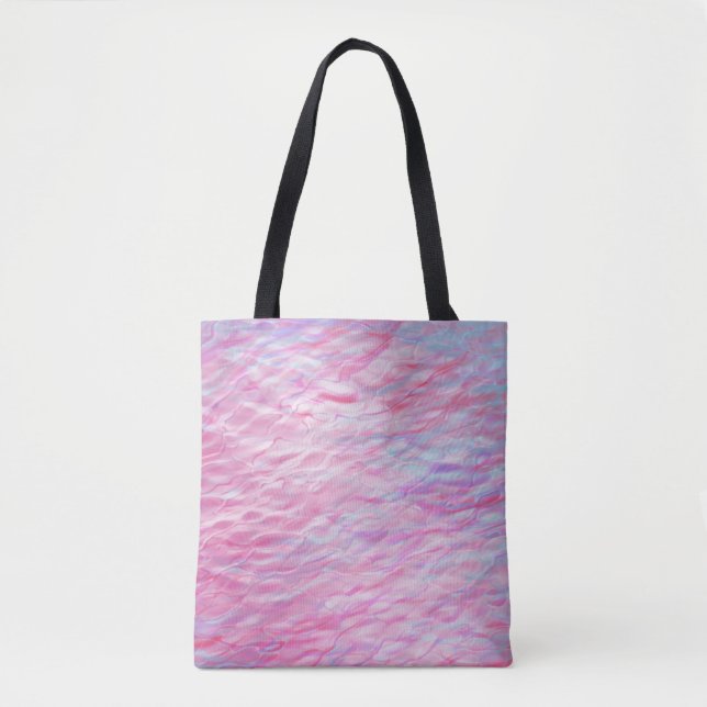 Bolso De Tela Patrón ondulado abstracto (Anverso)