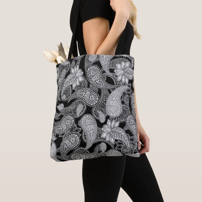Bolso De Tela Patrón Paisley (Detalle)