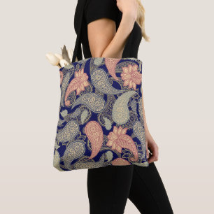 Bolso De Tela Patrón Paisley