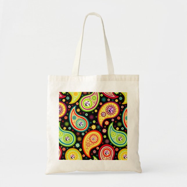 Bolso De Tela Patrón Paisley moderno - Tejidos de diamantes (Frente)