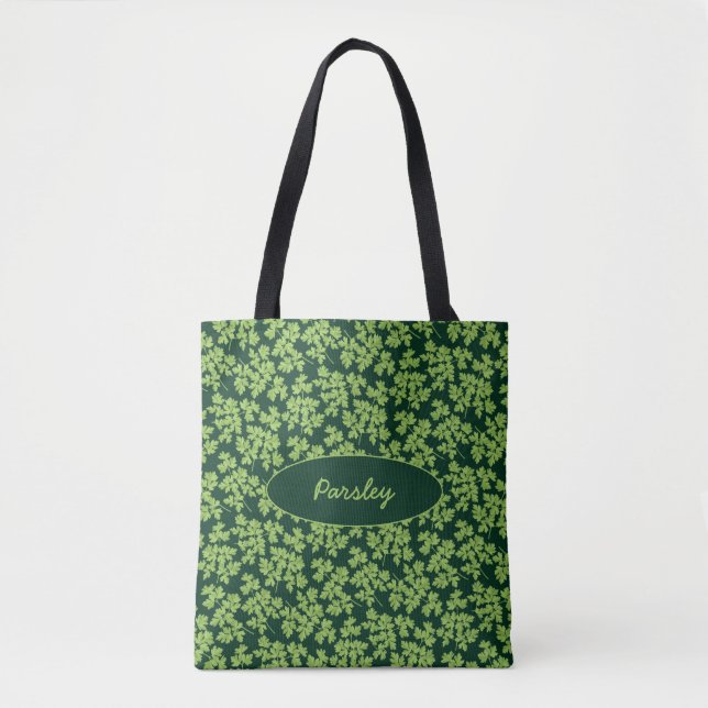 Bolso De Tela Patrón Parsley (Anverso)